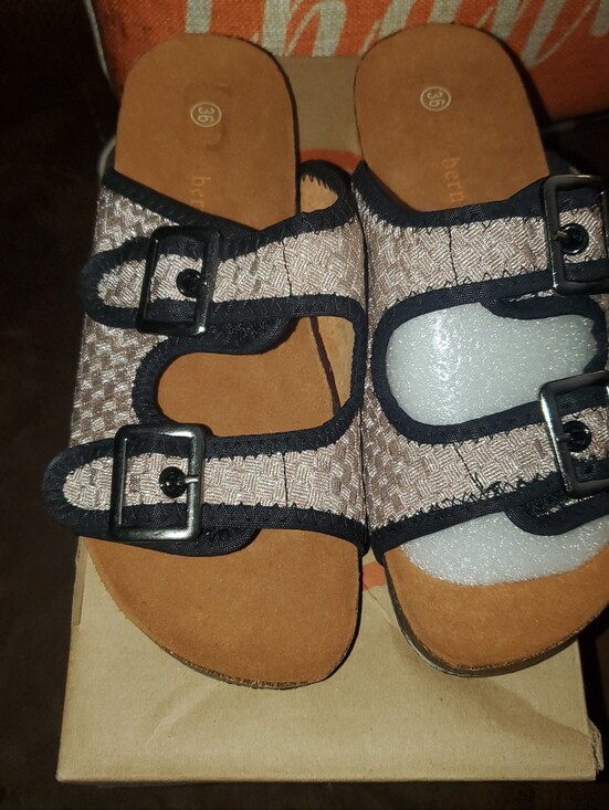 Shoes - Nude With Metallic Buckle  Accent Womens Shoes